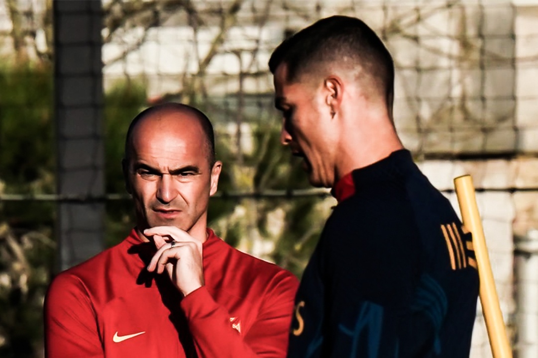 Buoi tap dau tien cua Ronaldo duoi thoi tan HLV Martinez hinh anh