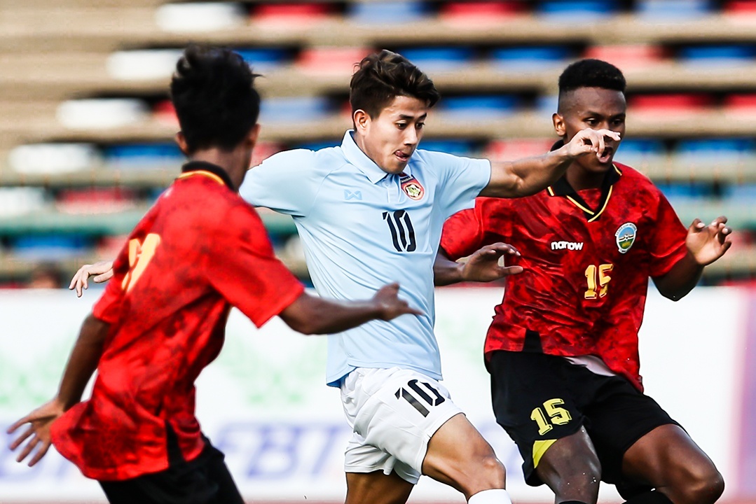 Khoanh khac giup U22 Myanmar ha Timor-Leste hinh anh