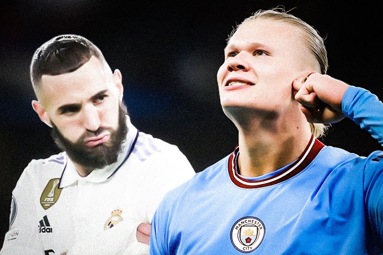 Haaland va Benzema, ai hay hon hinh anh