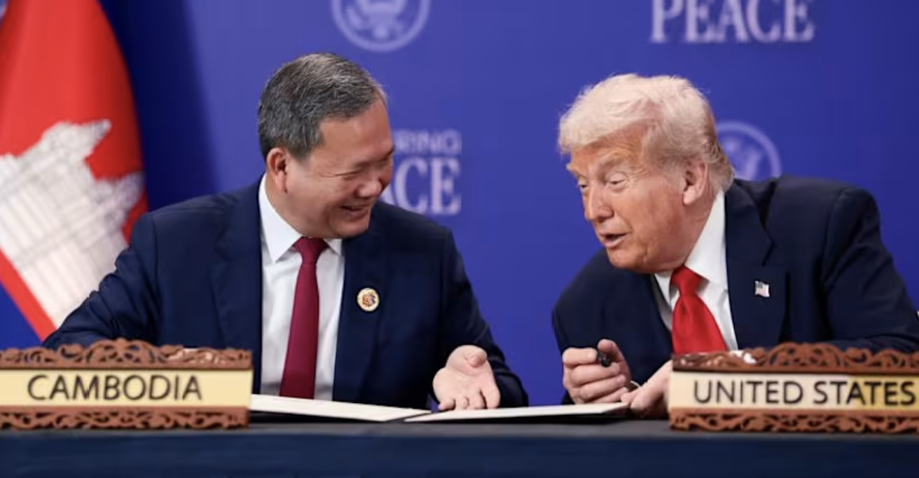 My bo cam van thuong mai quoc phong voi Campuchia sau dong y tap tran hinh anh