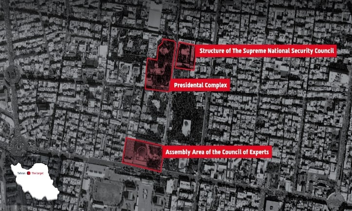 Israel khong kich Van phong Tong thong Iran hinh anh