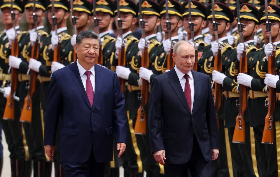 21 loat dai bac chao mung Tong thong Putin tham Trung Quoc hinh anh