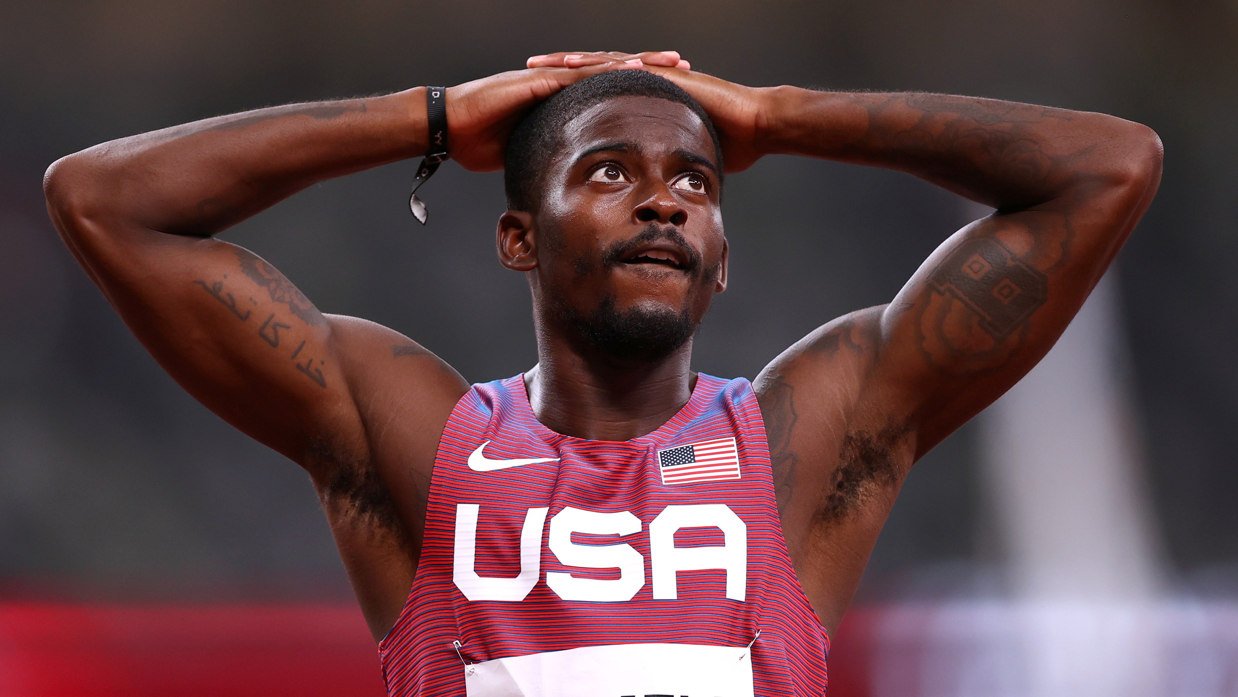 Ky Olympic te hai voi dien kinh My hinh anh