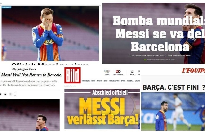 Phan ung cua bao chi the gioi khi Barca chia tay Messi hinh anh