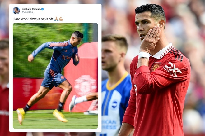 Phan ung cua Ronaldo sau tran thua cua MU anh 1