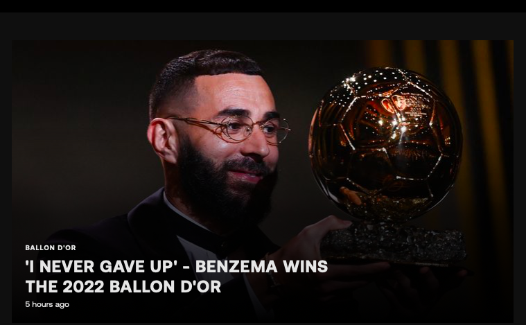 Benzema gianh Qua bong vang anh 2