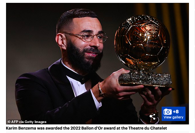 Benzema gianh Qua bong vang anh 4