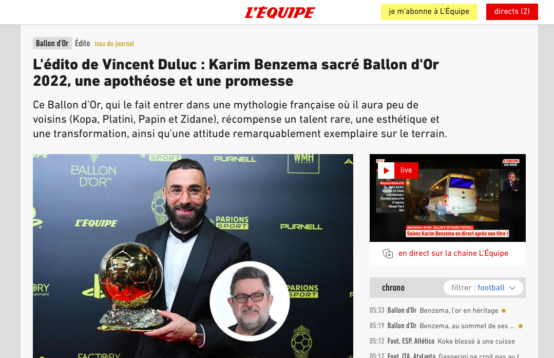 Benzema gianh Qua bong vang anh 8