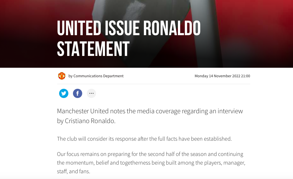 MU thong bao ve Ronaldo anh 1