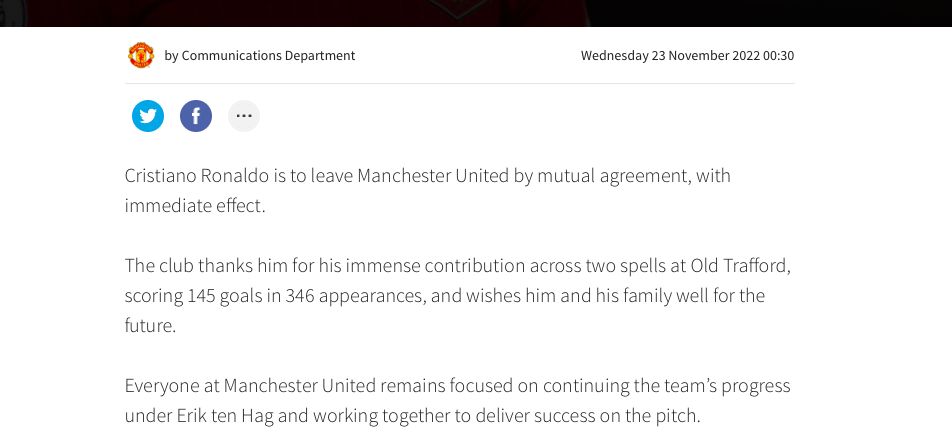 MU chia tay Ronaldo anh 1