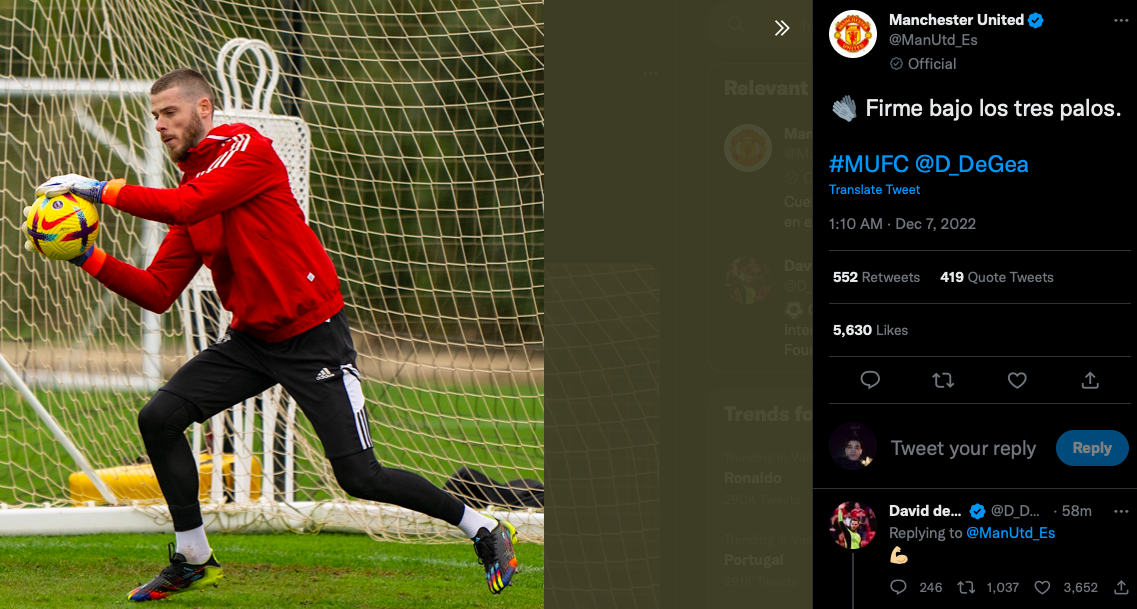 Phan ung cua De Gea anh 1