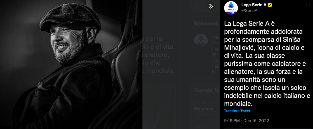 HLV Mihajlovic qua doi anh 1