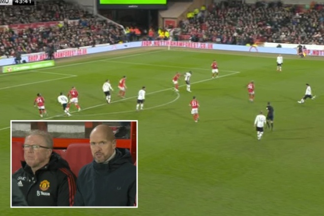 Ten Hag noi gian Fernandes anh 1