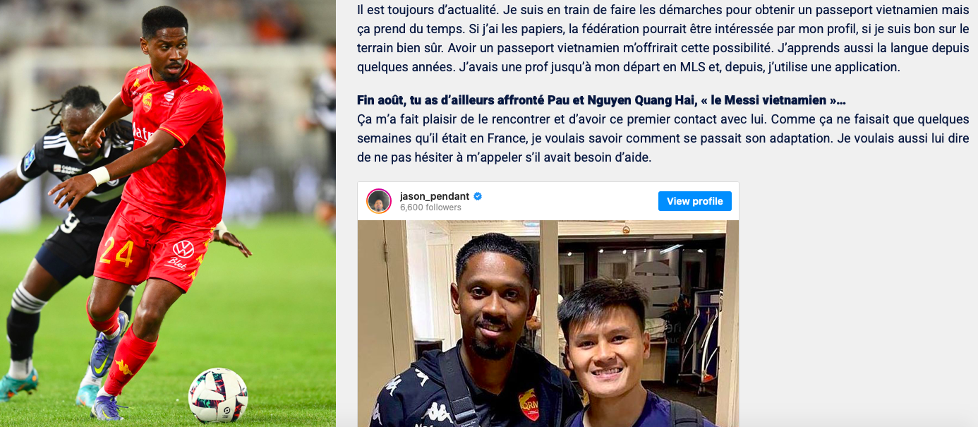 Jason Pendant noi Quang Hai anh 1