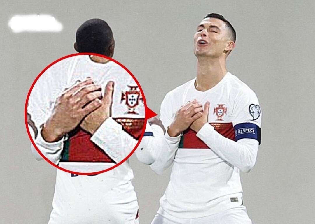 Ronaldo 'khoe' kieu an mung moi hinh anh