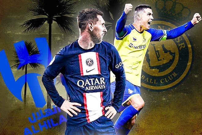 Cua Messi doi dau Ronaldo o Saudi Arabia hep dan hinh anh