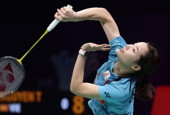 Thuy Linh vao chung ket giai cau long Duc Mo rong hinh anh