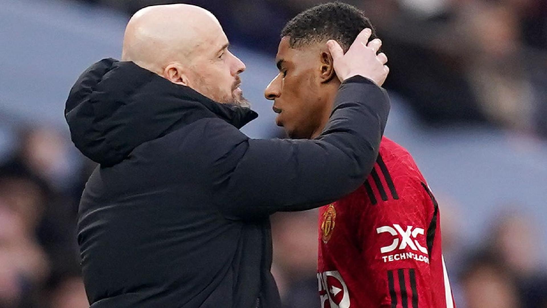 Moi quan he la lung giua Ten Hag va Rashford hinh anh