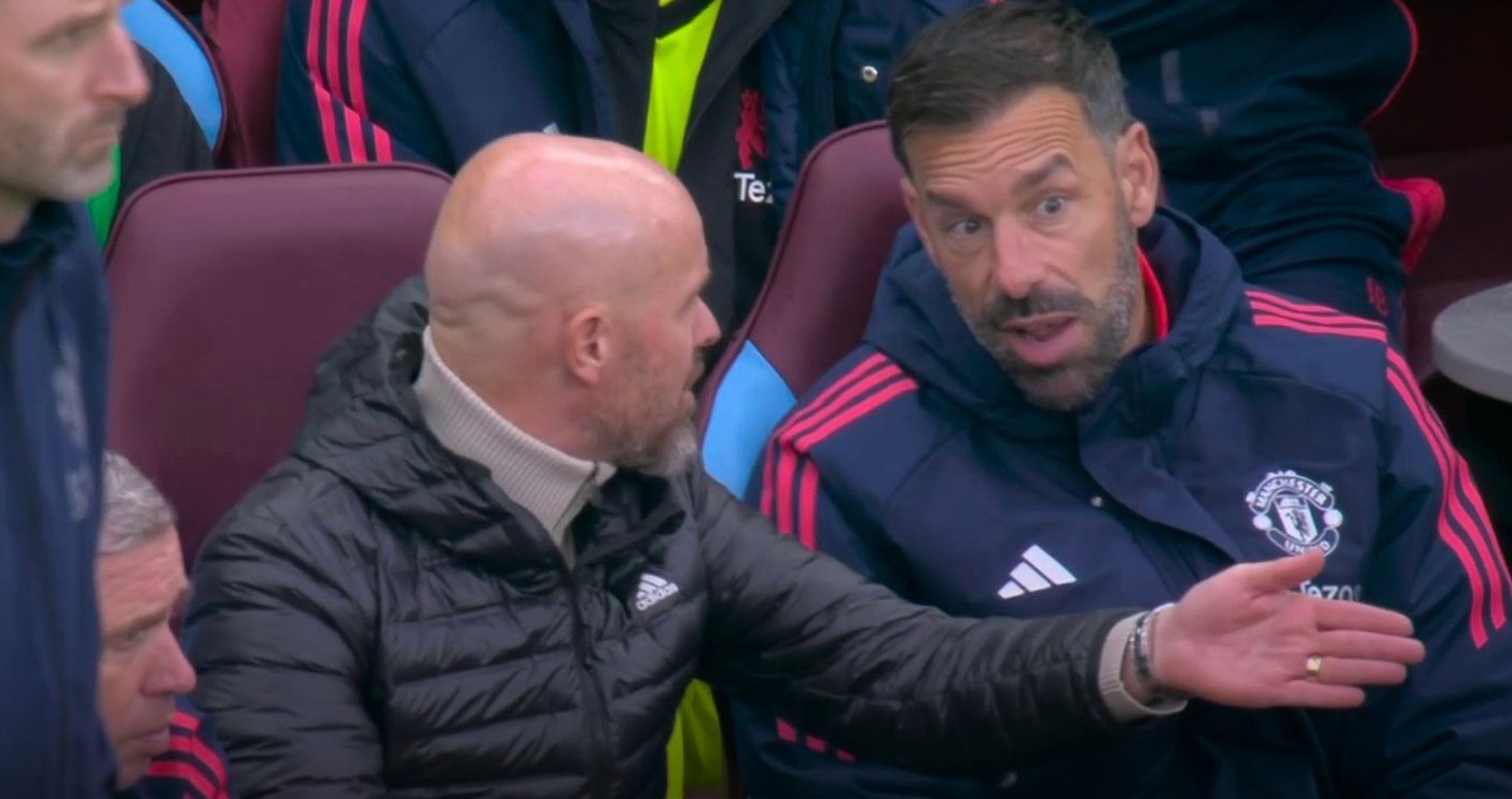 Tro ly Nistelrooy cai nhau voi Ten Hag hinh anh