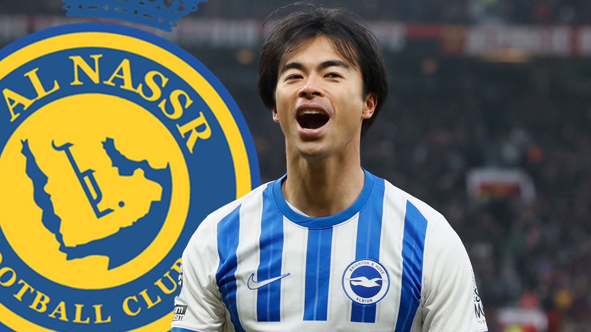 Al Nassr muon mang Mitoma ve da cap voi Ronaldo hinh anh