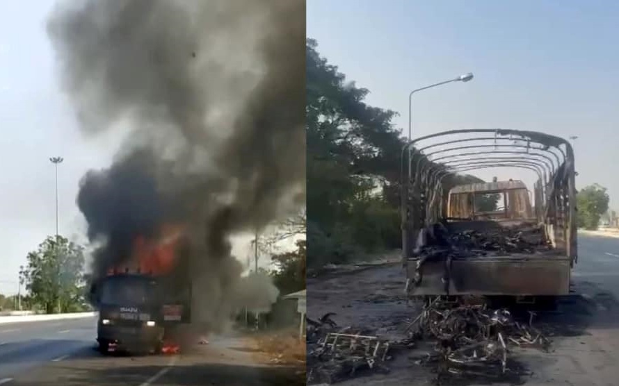 Dan xe dap cua tuyen Viet Nam bi chay rui tai Thai Lan hinh anh