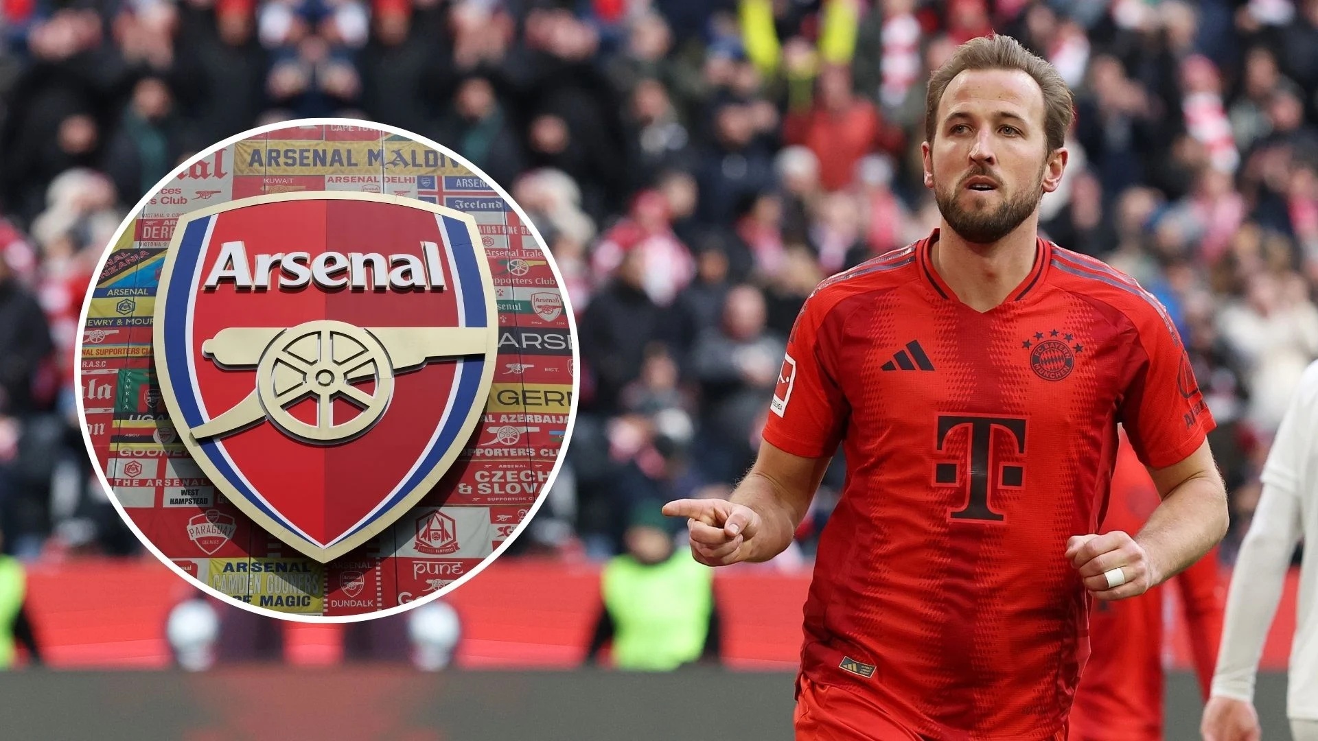 Vien canh Kane khoac ao Arsenal hinh anh