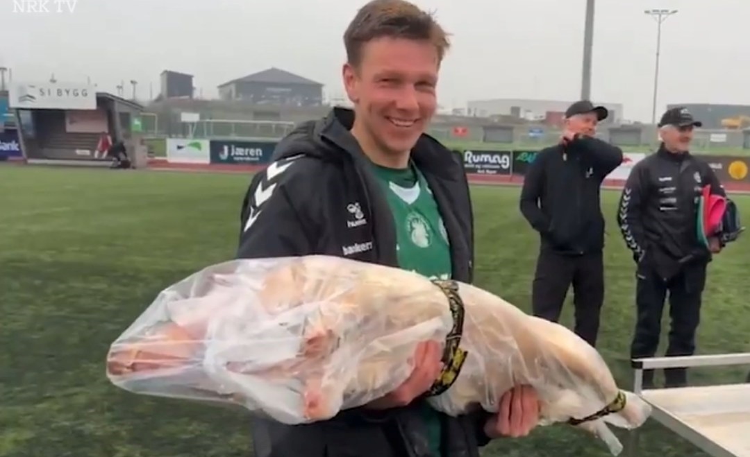 Thua doi cu cua Haaland, CLB Na Uy thuong cau thu ca con heo hinh anh