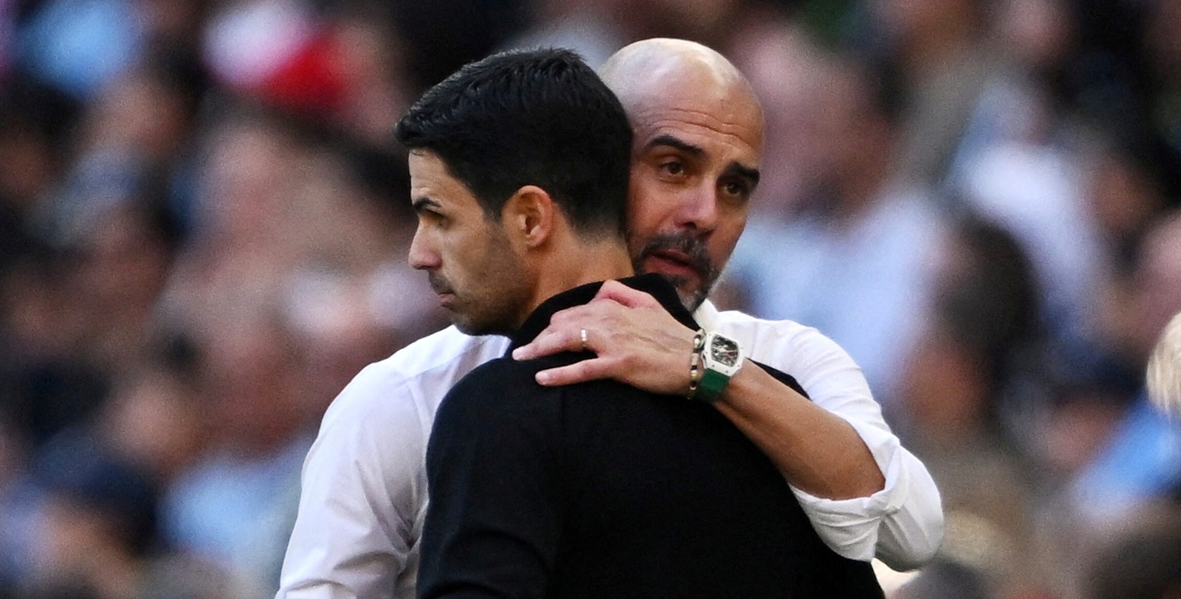 Arteta goi cho Guardiola truoc tran dai thang Real Madrid hinh anh