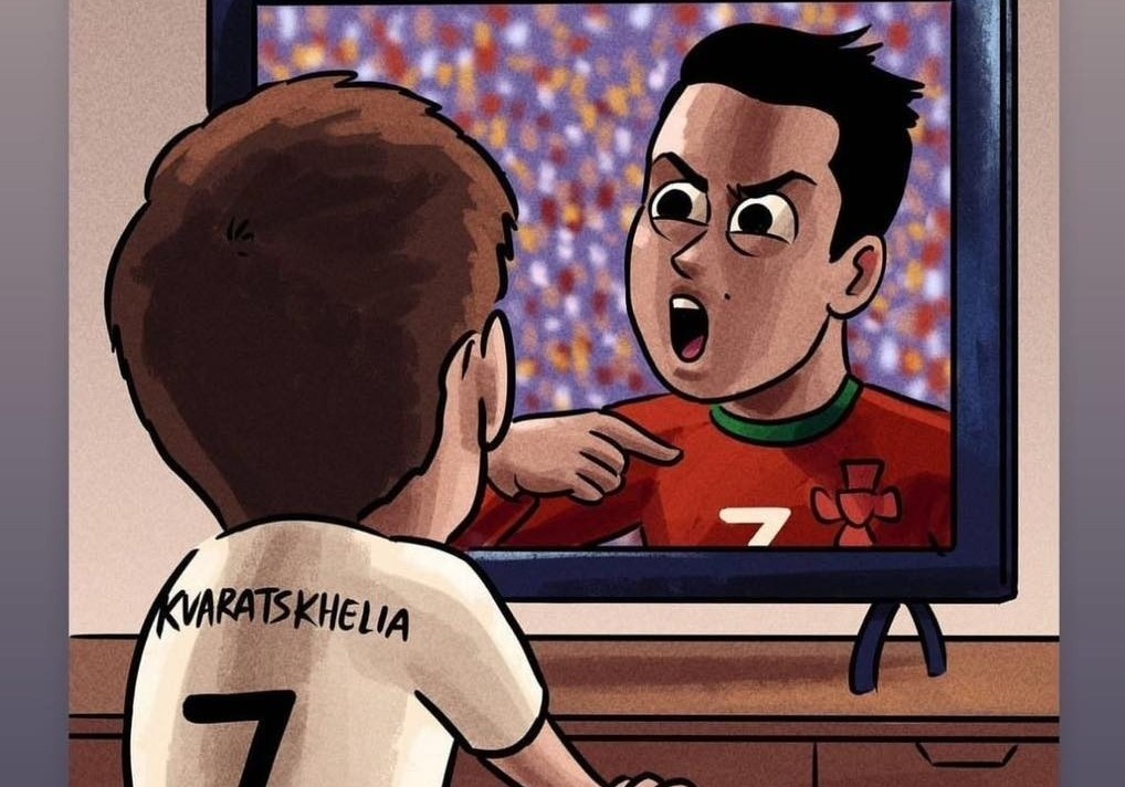Kvaratskhelia tri an Ronaldo sau chung ket hinh anh