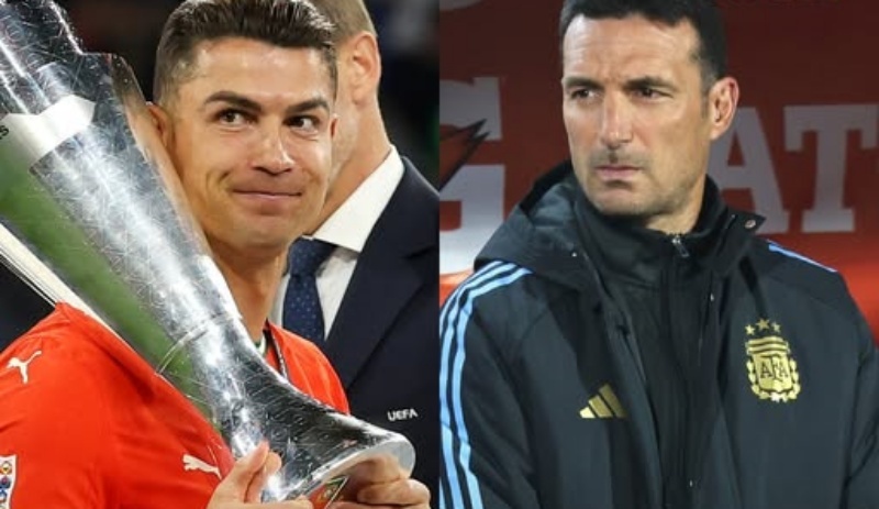 HLV tuyen Argentina chuc mung Ronaldo hinh anh