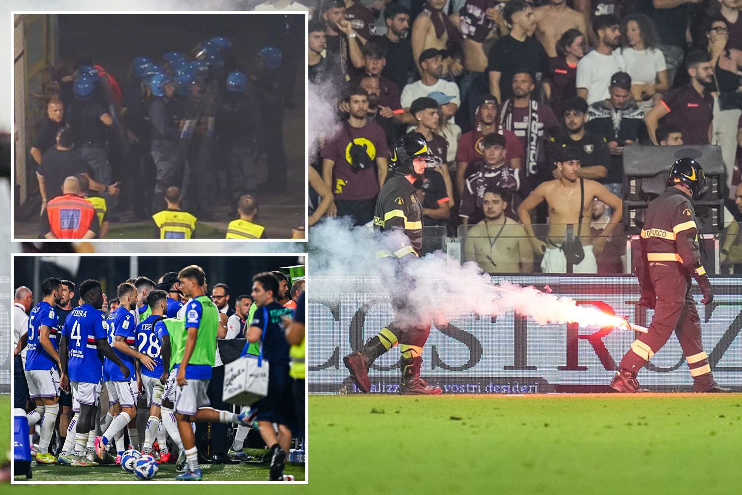 Canh hon loan khien tran dau bi huy bo o Italy hinh anh