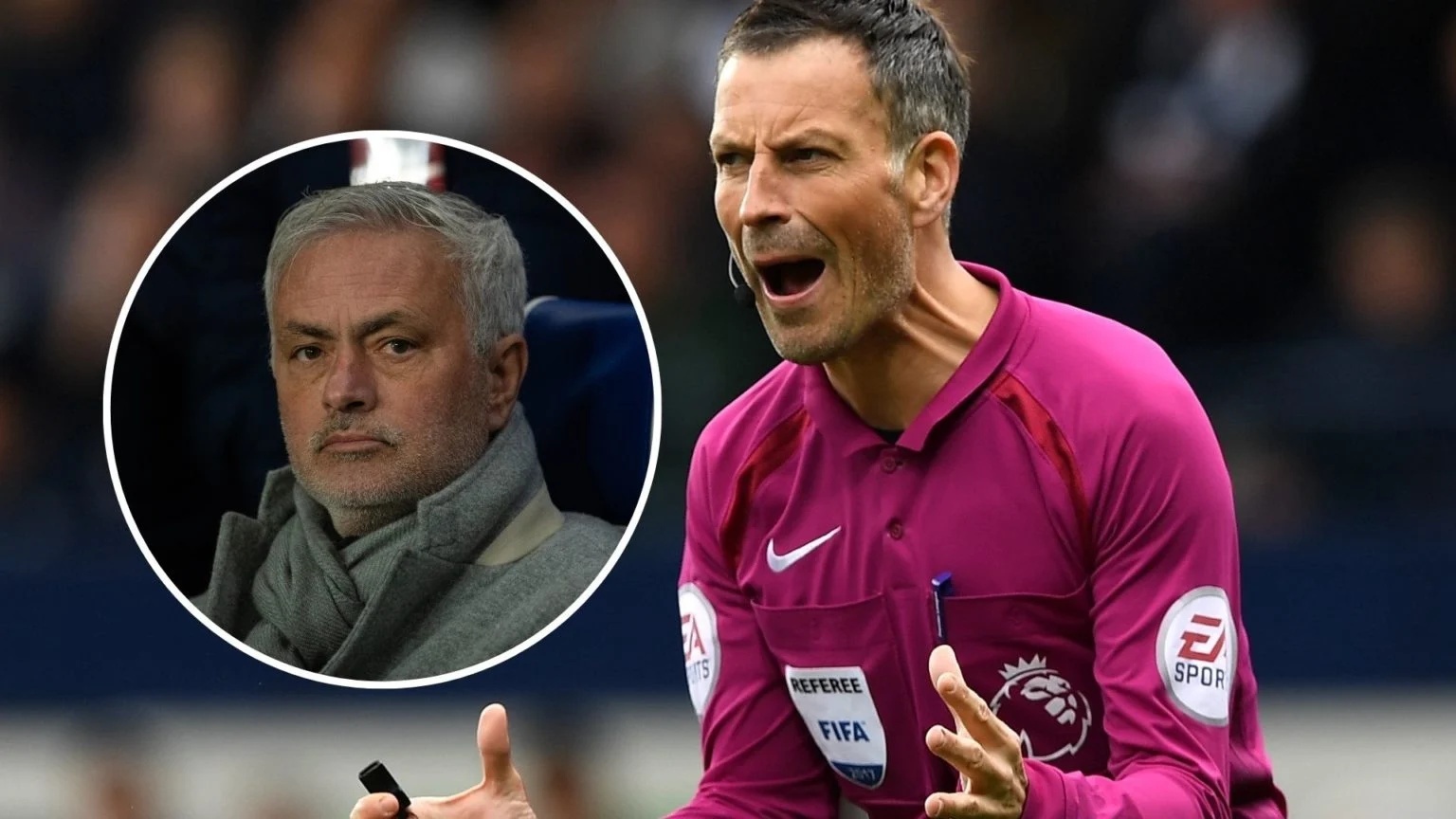 Khoanh khac Mourinho bi trong tai nem giay vao nguoi hinh anh