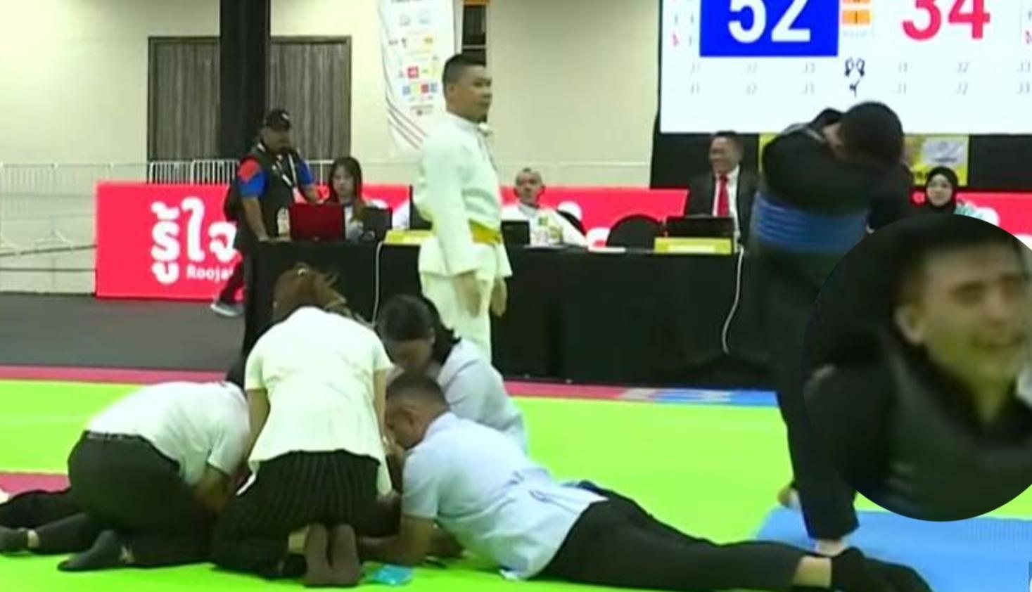 Vo si Viet Nam khoc nuc no sau khi danh doi thu Thai Lan bat dong hinh anh