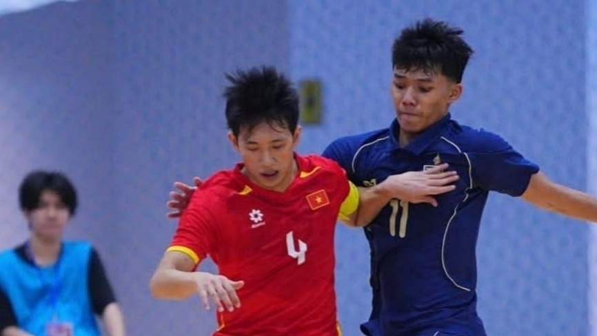 Viet Nam thua nguoc Thai Lan o giai futsal U19 hinh anh