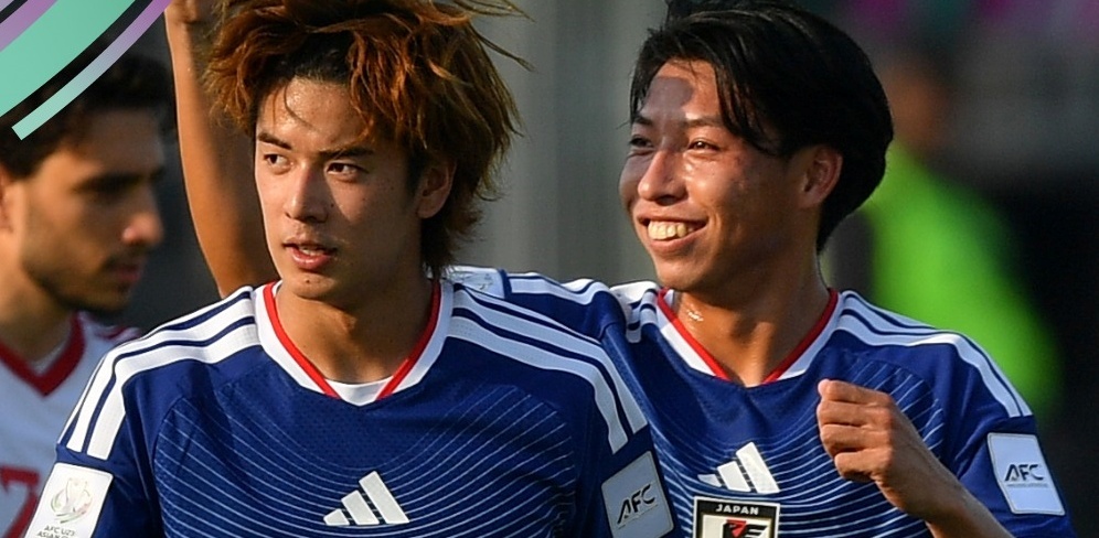 U23 Nhat Ban thi uy suc manh hinh anh