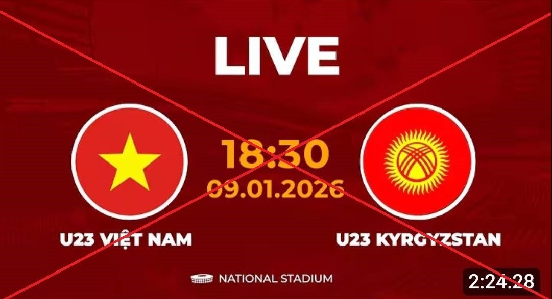 Canh bao lua dao khi theo doi tran dau cua U23 Viet Nam hinh anh