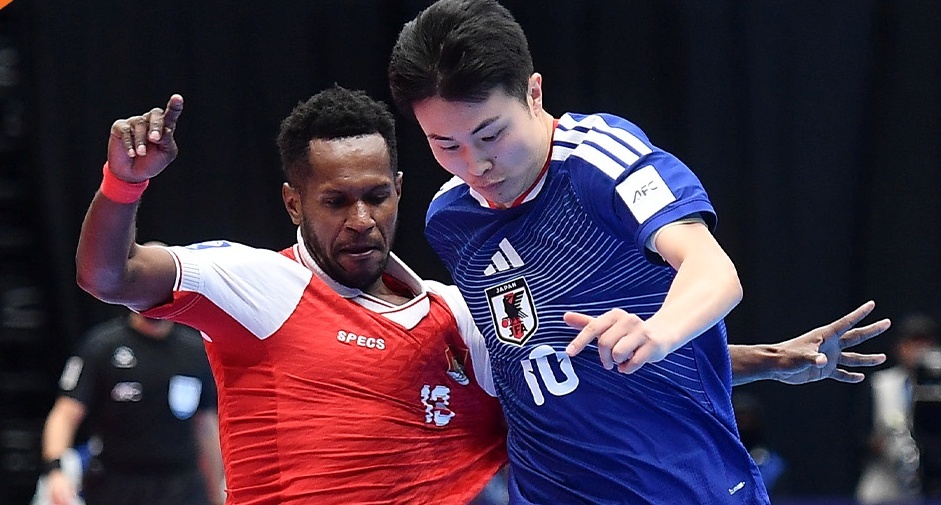 Futsal Indonesia quat nga Nhat Ban trong tran cau nghet tho hinh anh