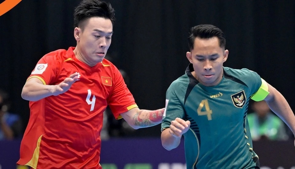 Futsal Viet Nam guc nga truoc Indonesia hinh anh