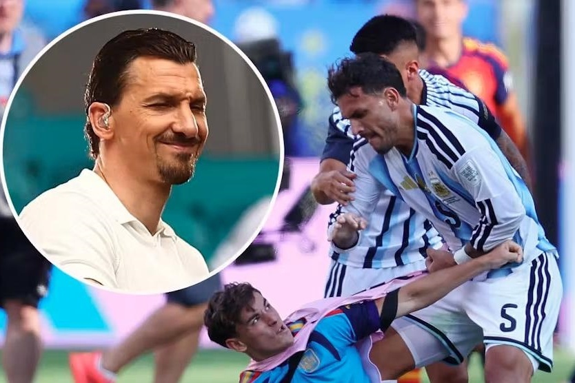 Ibrahimovic: 'Gặp tôi thì cầu thủ Argentina sẽ bị húc vào đầu'