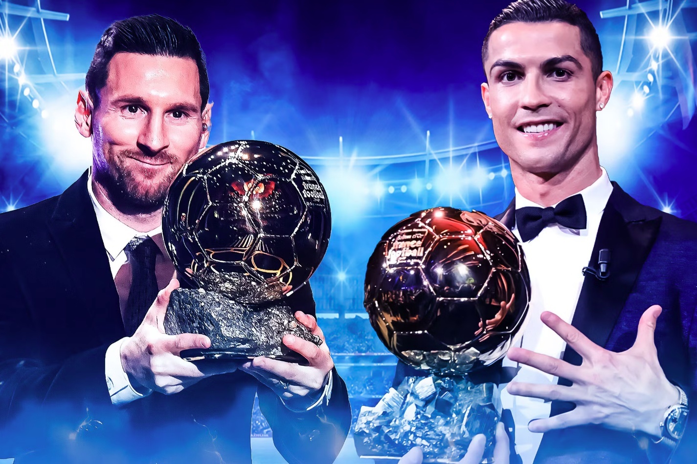 Messi và Ronaldo tranh Quả bóng vàng vĩ đại nhất lịch sử