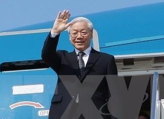 Tong Bi thu bat dau tham cap Nha nuoc Vuong quoc Campuchia hinh anh