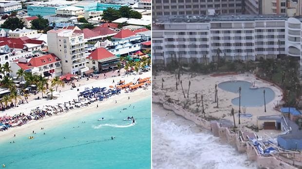 Thien duong nhiet doi St Martin truoc va sau bao Irma hinh anh