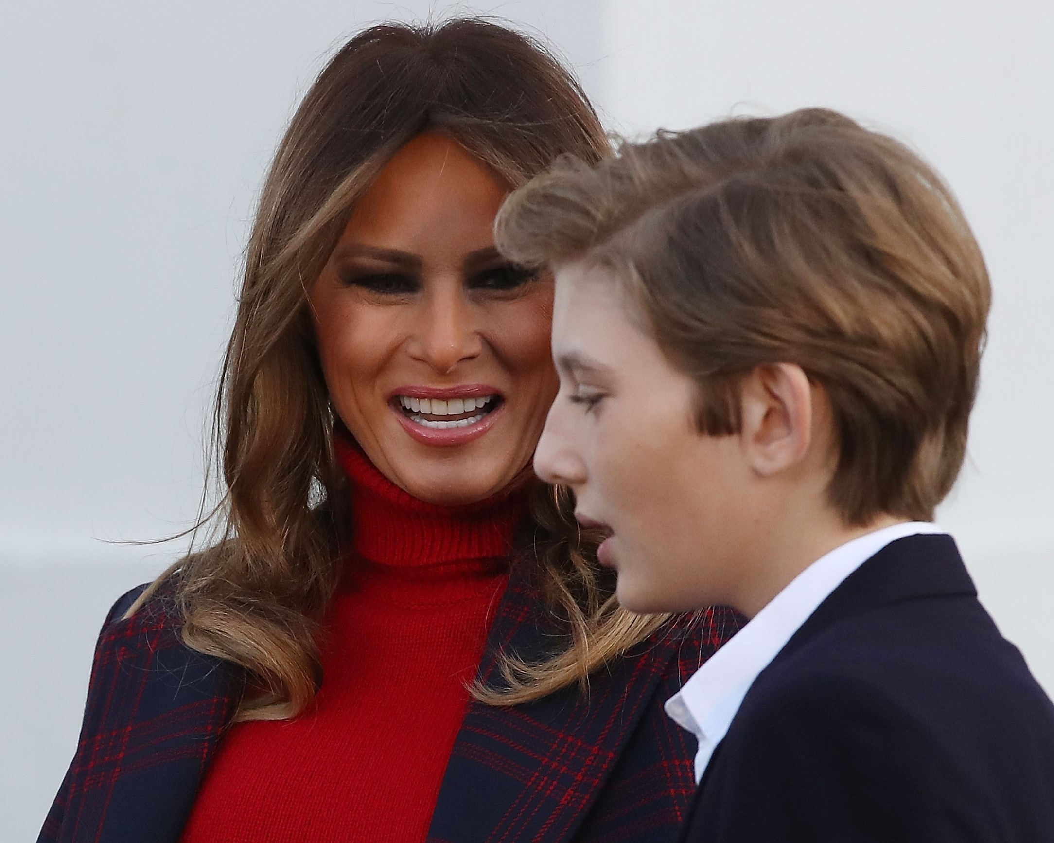 Melania va Barron Trump anh 3
