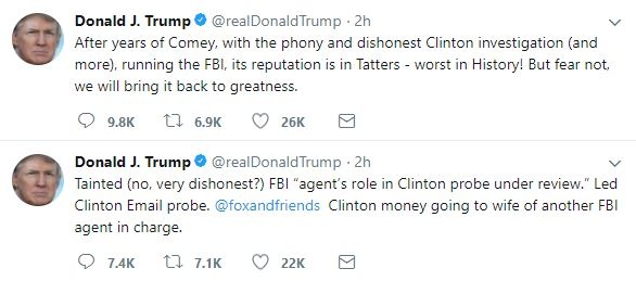 Trump chi trich FBI anh 1