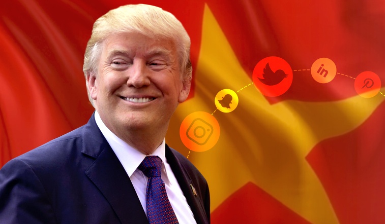Tong thong Donald Trump viet gi tren mang khi den Viet Nam hinh anh