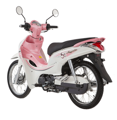 Bo doi xe may SYM khong can bang lai chuan bi len ke hinh anh