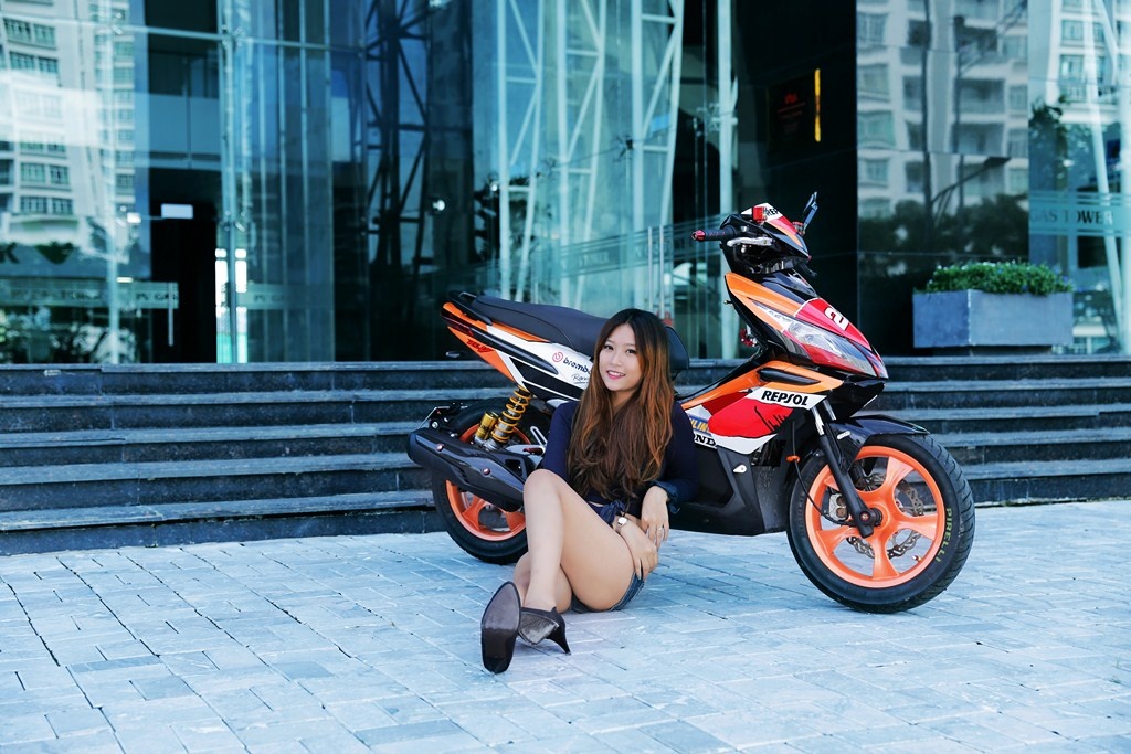 Mau teen do dang voi Honda Air Blade do o Sai Gon hinh anh
