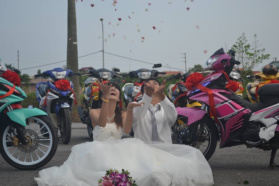 Anh dan xe 38 chiec Exciter di ruoc dau o Hai Phong hinh anh