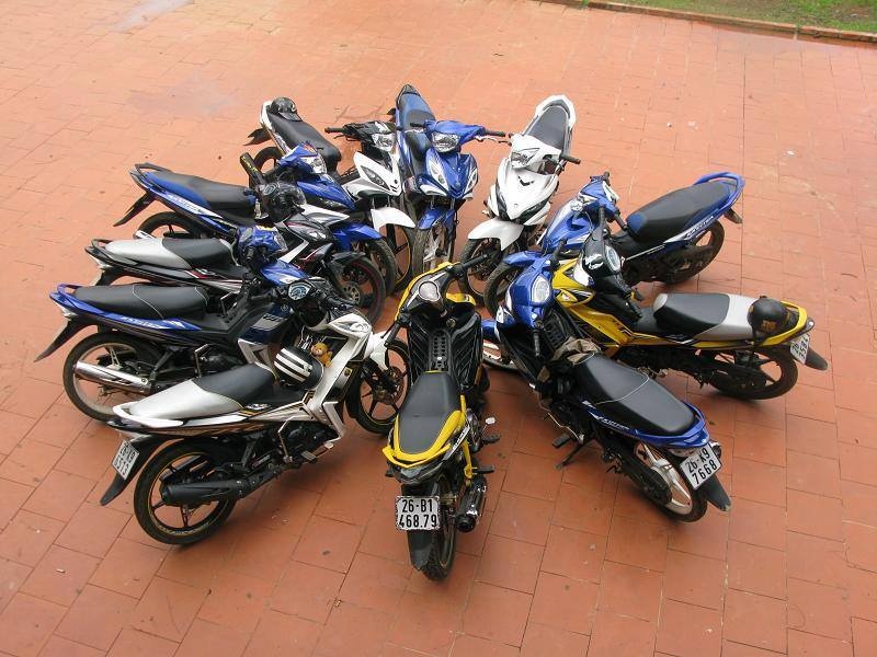 Dan xe Exciter thien chien cua CLB Exciter Moc Chau hinh anh