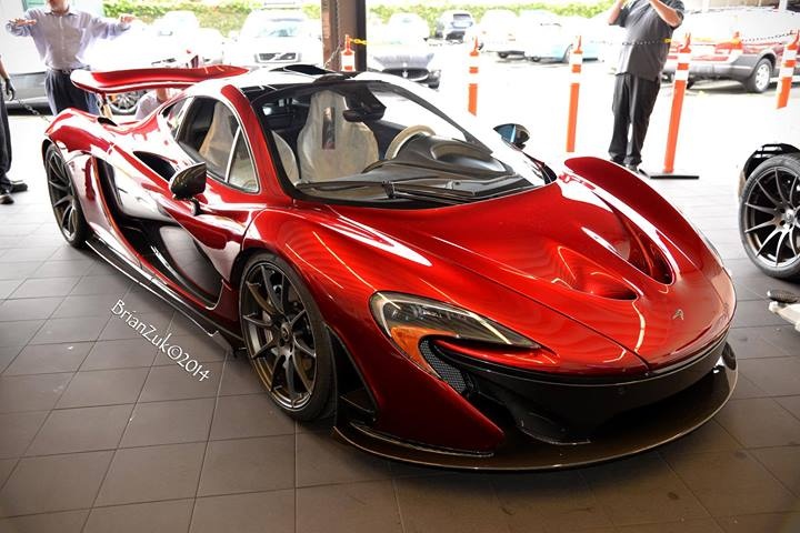 olcano Red McLaren P1 in the USA